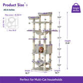 【New】MWPO 73.6” Extra Large Cat Tree B872